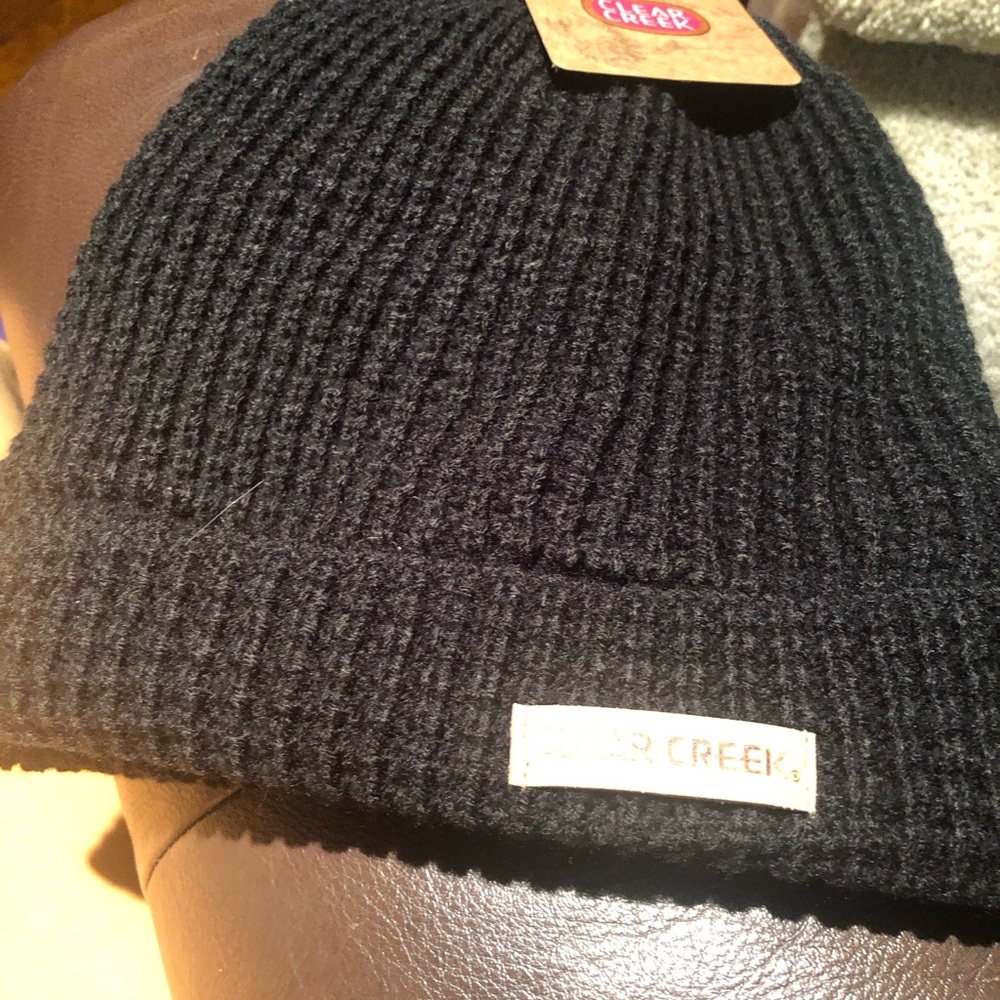 Men’s Clear Creek Black Insulated/Lined Acrylic Beanie - NWT